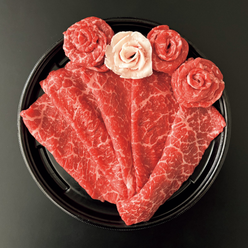 蔵王牛 花のすき焼き（花の牛脂付）